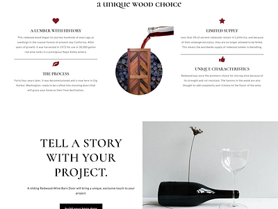 Landing Page | Redwood Wine brand elegant graphic design landing page landing page design minimalist webdesign