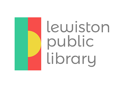 Lewiston Public Library - Redesign proposal brand brand and identity branding branding and identity design icon library logo public library vector