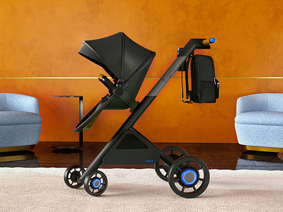 Bugzzz eStroller baby design electric kids smart stroller