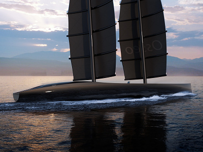Luxury sailing yacht `Osseo` black boat decor interior luxury ocean sailing sea yacht