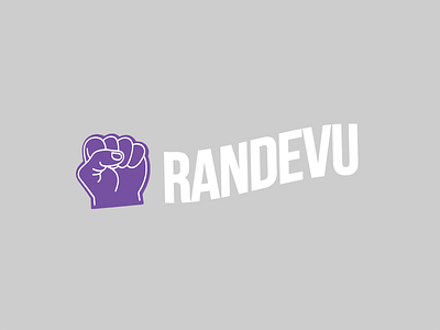 Randevu branding flat icon illustration logo minimal