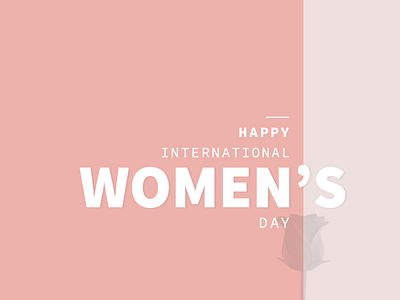 Women's Day graphic typography womensday