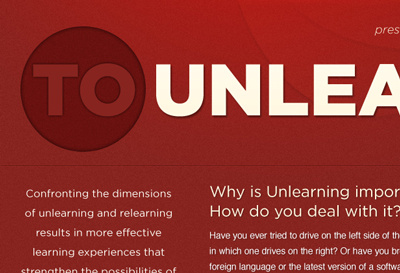 To Unlearn