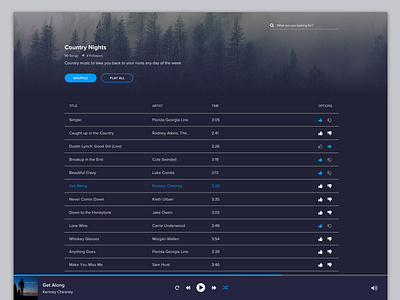 Daily UI 7 – Music Player app design ui ux web
