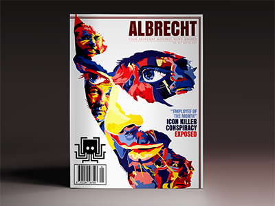 Albrecht Magazine Cover Design art installation cover art magazine design noah scalin original work ubercorp