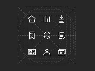 Icons Set - Class Management design figma grids iconography stroke icon ui ux