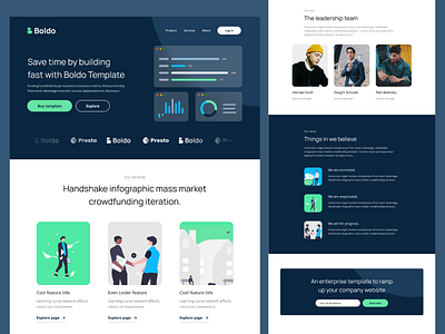 Boldo - Web UI branding clean ui design ui ui design web