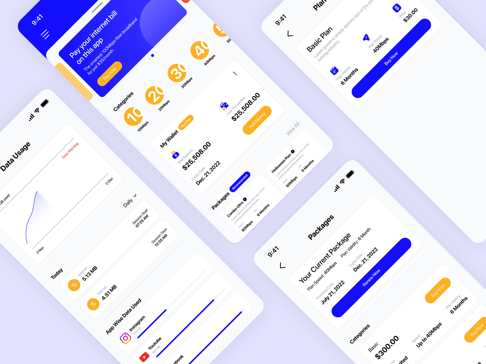 Mobile App UI by Yash Vora on Dribbble