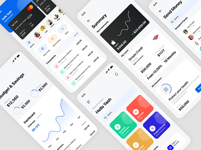 Finance App UI animation clean ui design iphonex mobile ui ui design