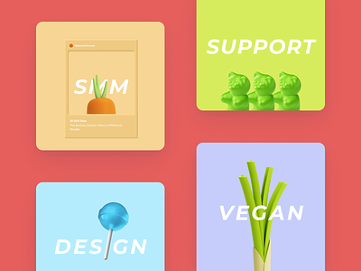 Foodie Marketing Instagram feed ❤️ 3d awesomecolors branding clean design graphic design illustration logo typogaphy ui ux ui
