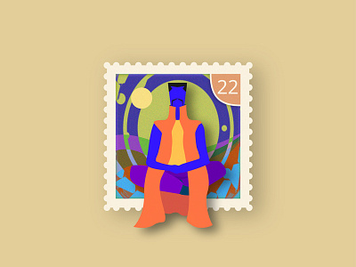 Composure 800x600 calm illustration meditate stamp