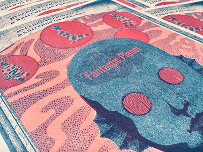 Fantastic Planet Risograph Print