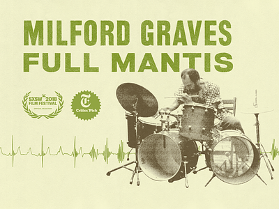 MILFORD GRAVES FULL MANTIS Documentary Key Art