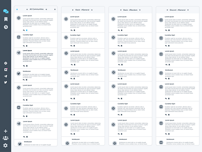 CommunityDeck adobexd dashboard design ui ux