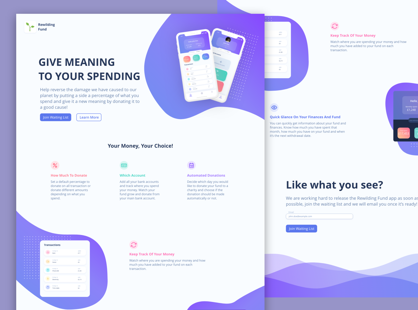 RewildingFund Mockup by Fabio Rosado on Dribbble