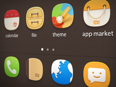 Theme appmarket browser calendar contact file icon phone sms theme