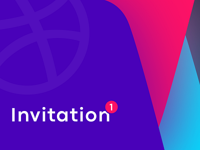 Dribbble invitation x ☝️ invitation