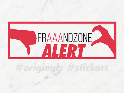 The Friendzone Alert beautiful design fun graphic design inspiration minimal print sticker