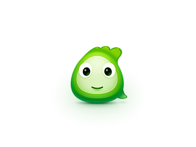 Comma cartoon china comma eye green icon logo zuui