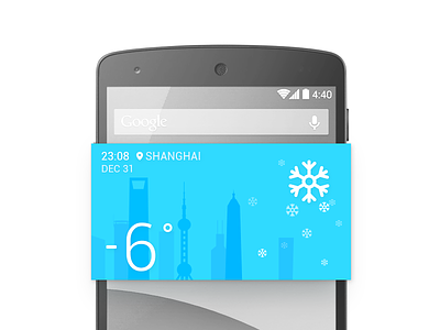 Weather Widget blue china moji snow sun ui weather widget zuui