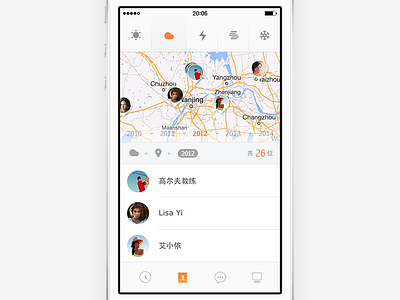 concept concept contact map search ui ux weather zuui