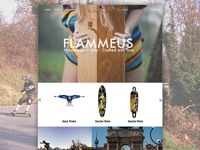 Flammeus longboard product page longboard skateboard uiux website