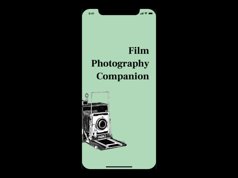 Film Photography Companion film photography ios learning app photography ui uiux