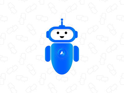Acquire Chat Bot acquire acquire.io artificial intelligence bot chatbot illustraion live chat machine learning mascot robot roboto wall e