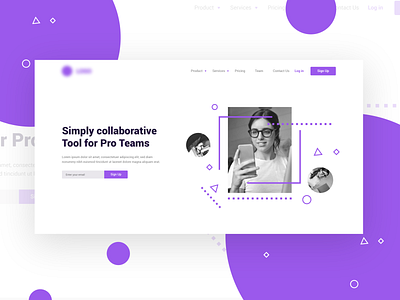 Collaboration Tool Software Page Concept (SaaS) clean design saas software ui ux ux design