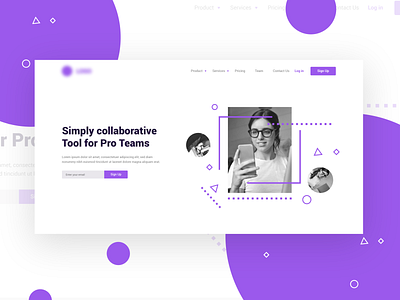 Collaboration Tool Software Page Concept (SaaS)