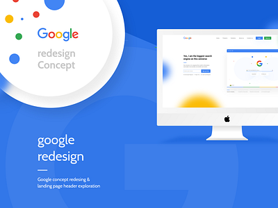 Google Redesign Concept & Header Exploration