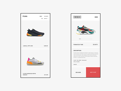 Krossovki - Sneakers Store add to cart adidas app design e commerce online store shop fashion ios app design minimal mobile nike product page puma shoes shop sneakers store ui ux web website
