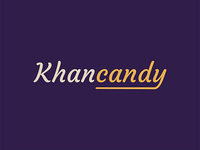 Khancandy logo azerbaijan bakery bakery logo baku brand brand identity branding candy design icon illustration lettering logo logotype minimal script sweet sweet logo symbol typography