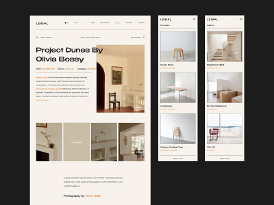 Leibal - Modern design blog app architecture behance branding dribbble furniture interior logo minimal minimalism mobile product shop typography ui uidesign ux web web design website