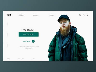 The North Face - Home page UI