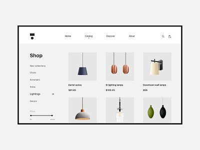 E-commerce page - Decorr