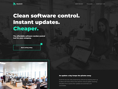 B2B landing page