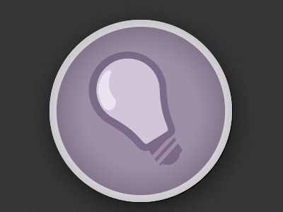 Lightbulb icon illustration lightbulb sticker vector