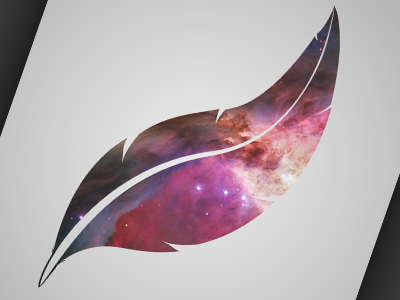 Space Feather feather illustration space space feather vector