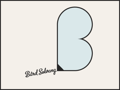 Personal logo / artwork b logo vector