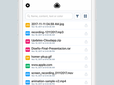 List View app files interface ios iphone list ui