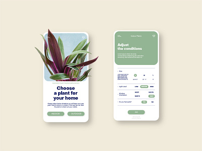 Plant App Concept app design icon minimal ui ux