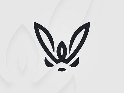 Rabbit iconic logo illustrator logo logo design rabbit simple logo