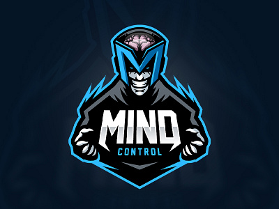 Mind Control Mascot Logo branding esports illustration illustrator logo logo design mascot vector