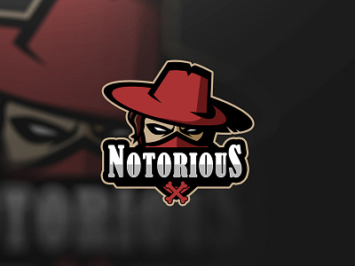 Notorious esports gaming illustrator logo notorious xero xerodesignz