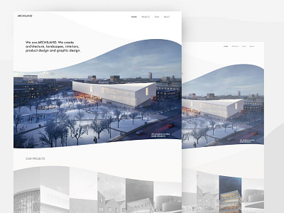 Architecture landing page concept