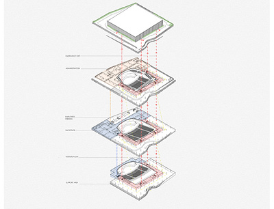 isometric functional model arch architechture axo illustration rendering typography ui ux vector vilnius