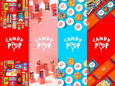 CANDYPOP Photo collage banner banner ads branding candypop colors food hue illustration sweets vilnius