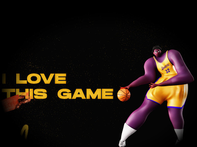 Lakers 3d art artwork cinema4d illustration