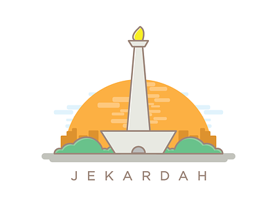Jekardah icon indonesia jakarta landmark